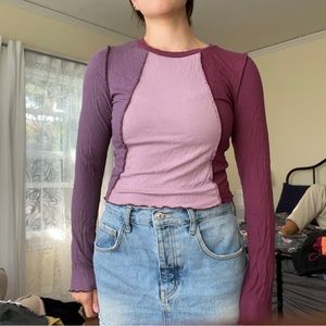 Color blocked long sleeve